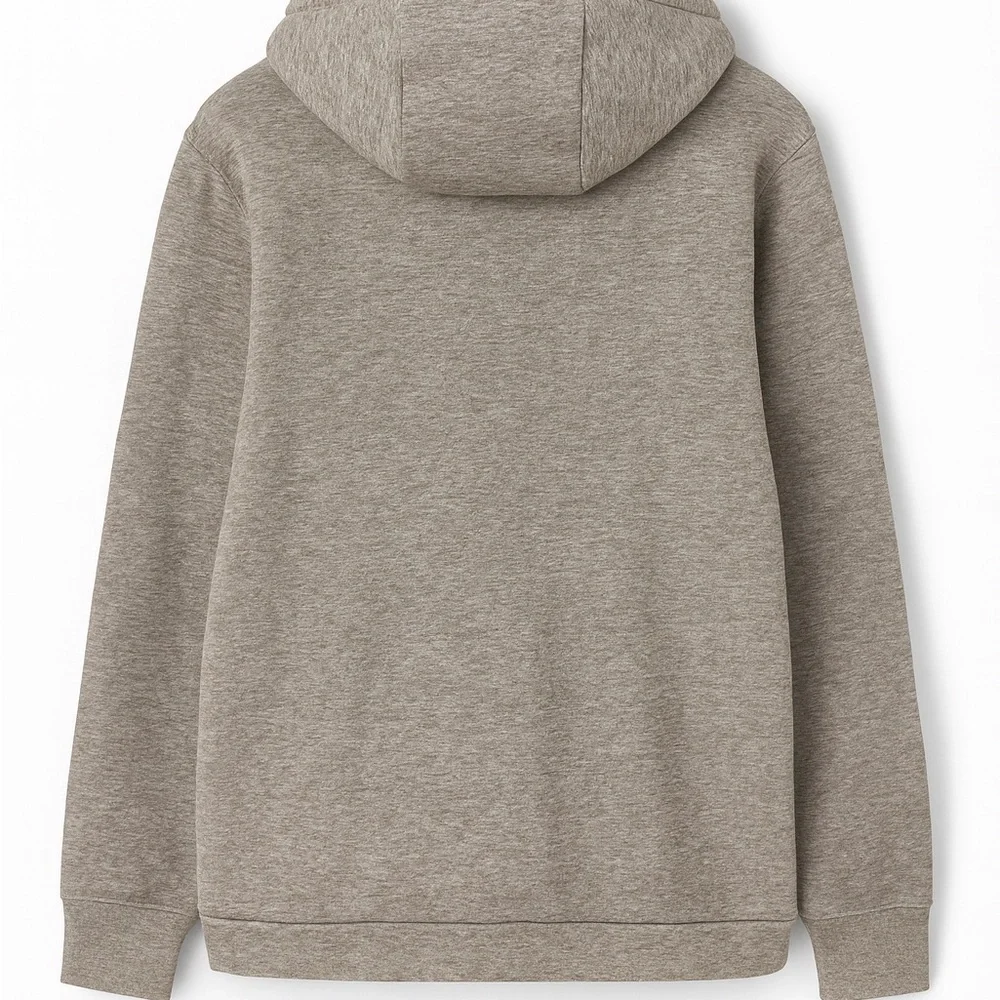 Nike Dri-FIT Hoodie XL | Gray White Swoosh | Soft Fleece Pullover - Picture 2 of 6